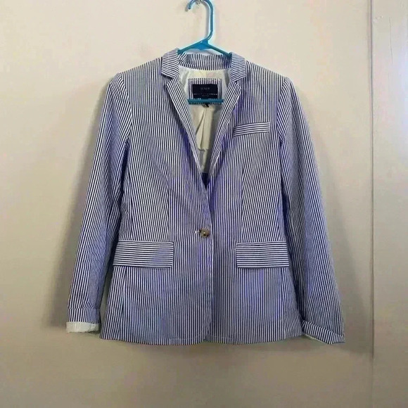 J.Crew regent pinstriped blazer 0 - Picture 1 of 4
